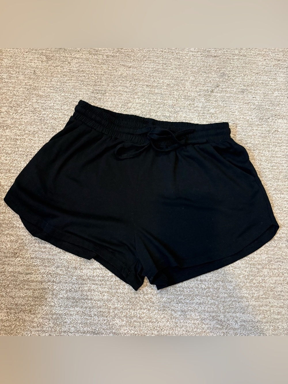 Unbranded Black Lounge Shorts with Pockets - Size Small